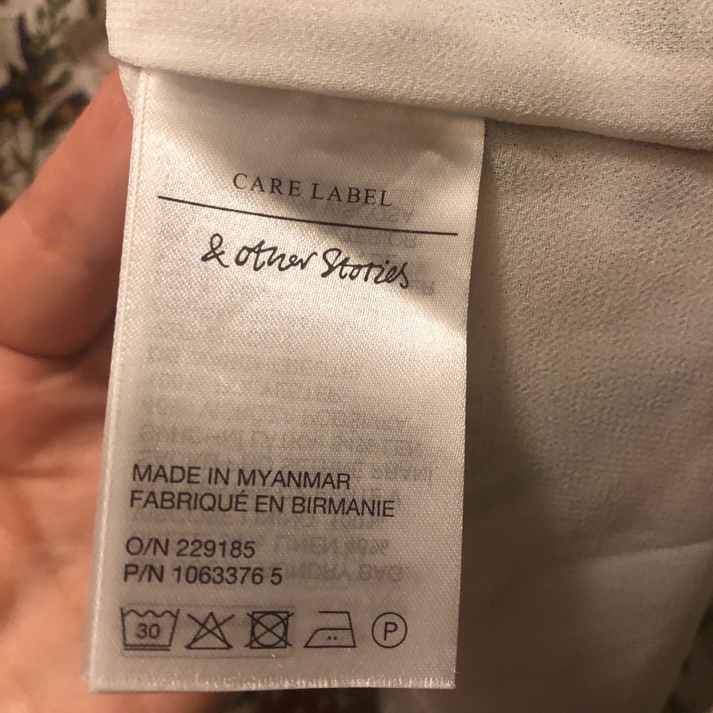 & other stories botanical dress size 8 - Picture 7 of 10